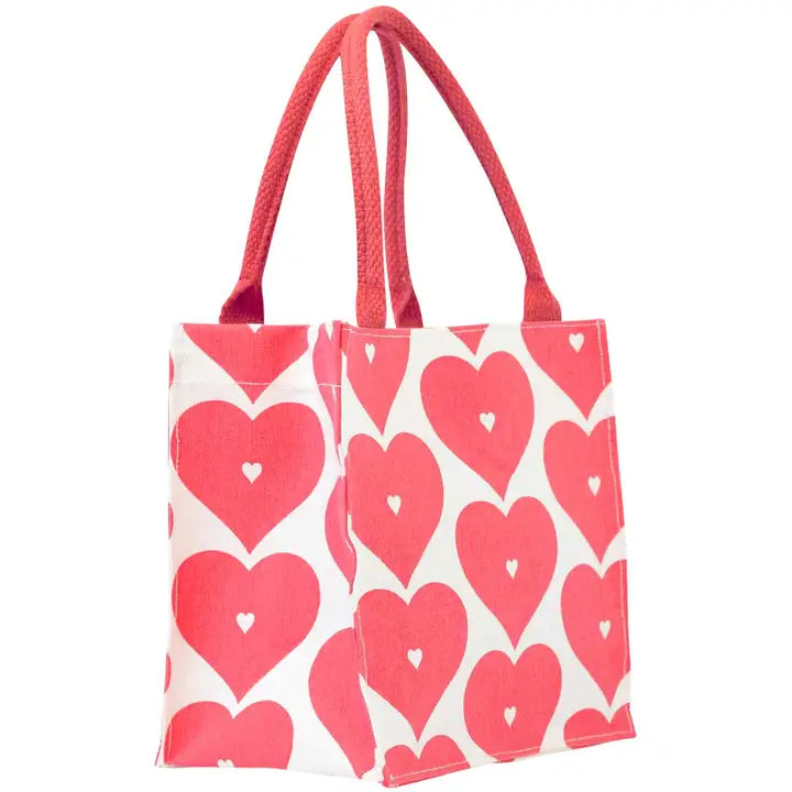 Hearts Itsy Bitsy Reusable Gift Tote