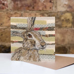 Threadbare Hare Embroidery Art Card