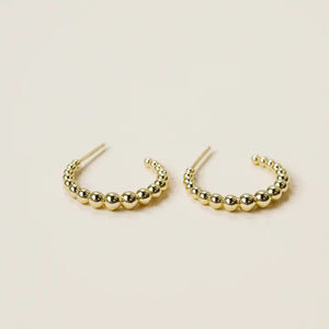 Ball Hoop Earrings