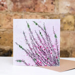 Wild Heather Embroidery Art Card