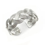 Silver Braid Cuff Bracelet