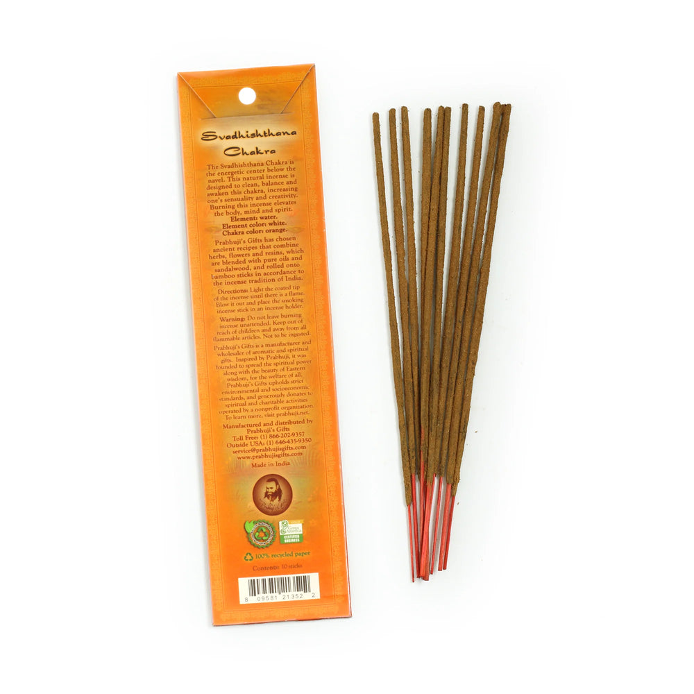 Sacral Chakra Hand Rolled Incense Sticks