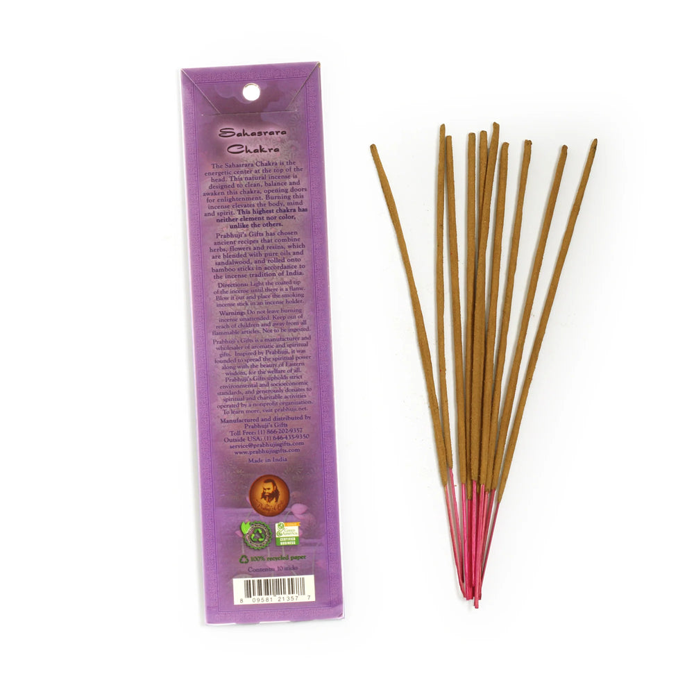 Crown Chakra Hand Rolled Incense Sticks