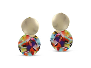 Rainbow Sarah Two-Tone Earrings