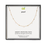 Gold and Pearl Satellite Gemstone Necklace