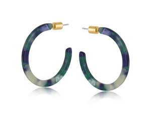 Green and Blue Marina Hoops