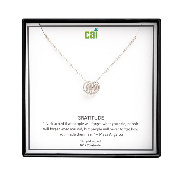 Silver Gratitude Necklace