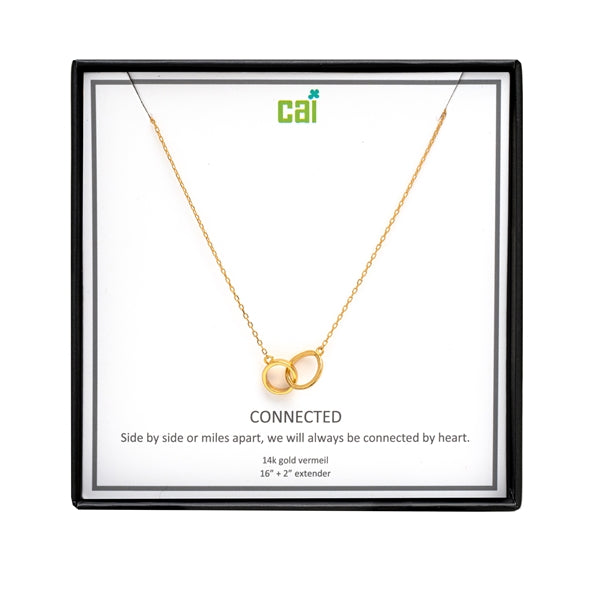 Gold Connected Necklace