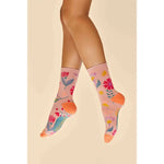 Watercolor Flowers Ankle Socks