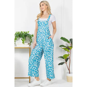 Daisy Flower Corduroy Overall