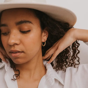 Ball Hoop Earrings