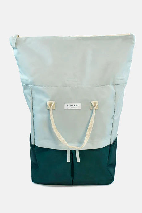 Sage and Forest Green Large Hackney Backpack