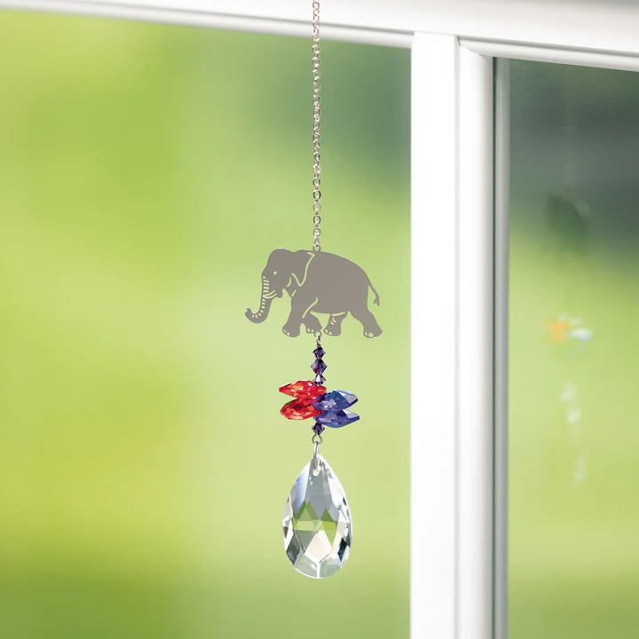 Elephant Crystal Suncatcher