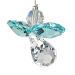 Blue Zircon Crystal Guardian Angel