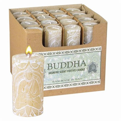 Votive White Buddha Jasmine 2.5"