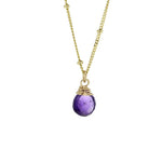 Amethyst Trinket Stone Necklace