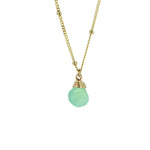 Chrysoprase Trinket Stone Necklace