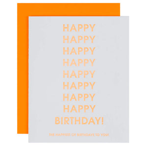 Letterpress Greeting Card