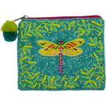 Dragonfly Beaded Pouch