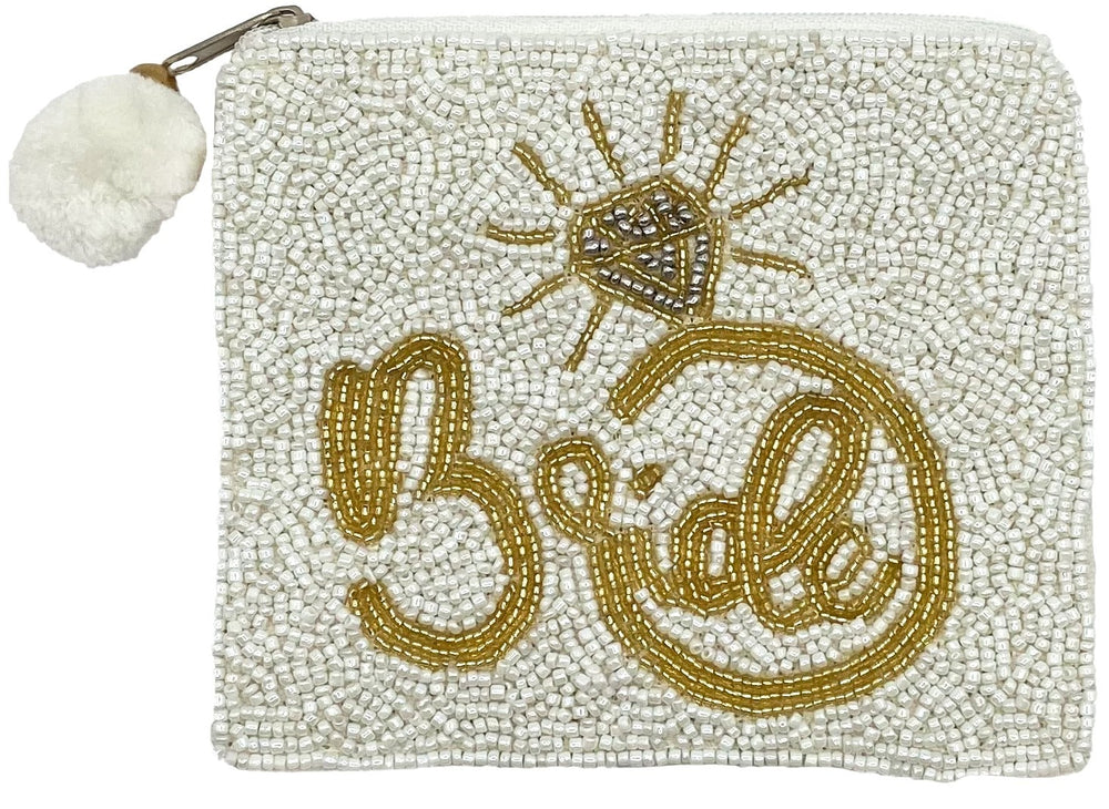 Bride Ring Beaded Pouch