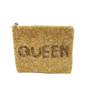 Queen Beaded Pouch