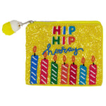 Hip Hip Hooray Beaded Pouch