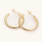 Stone Encrusted Hoops