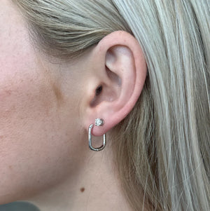 Silver Minimalist Hoops