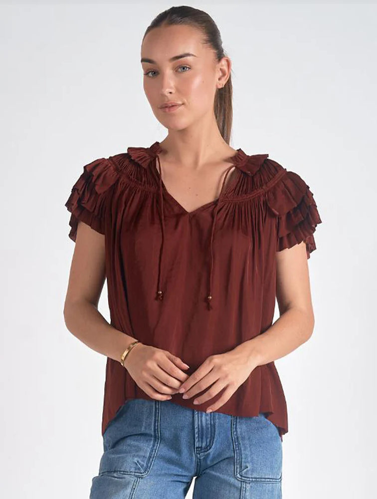 Top Ruffle Sleeve