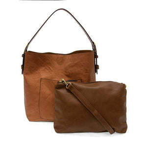 Metallic Copper Hobo Vegan Leather Handbag