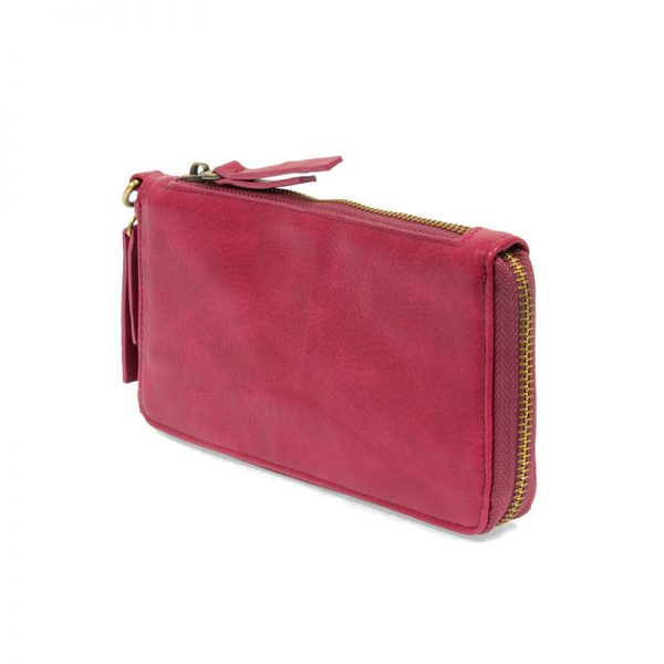 Orchid Flower Chloe Zip-Around Wallet Wristlet