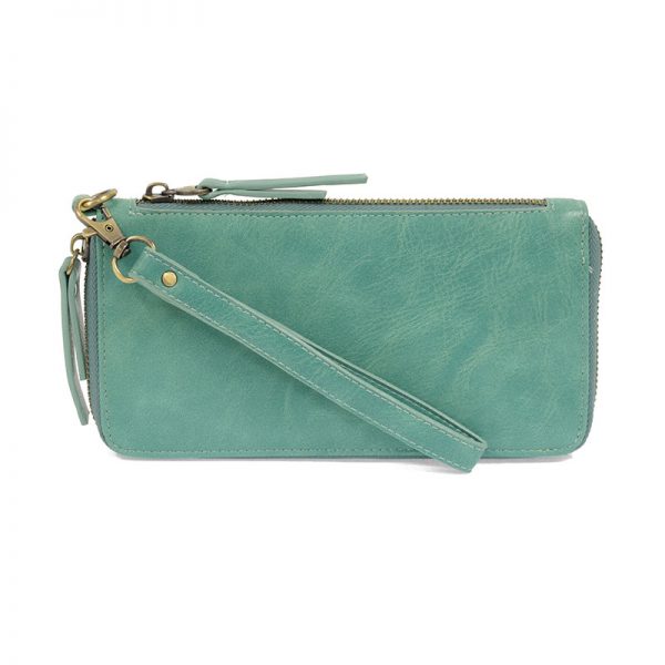 True Turquoise Chloe Zip-Around Wallet Wristlet