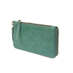 True Turquoise Chloe Zip-Around Wallet Wristlet