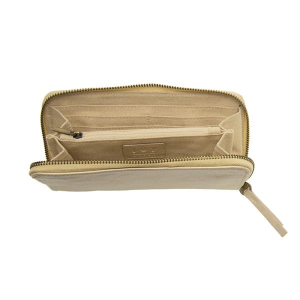 Metallic Pearl Chloe Zip-Around Wallet Wristlet