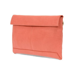 Bright Coral Kiara Fold-over Convertible Crossbody