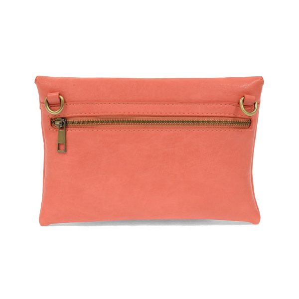 Bright Coral Kiara Fold-over Convertible Crossbody