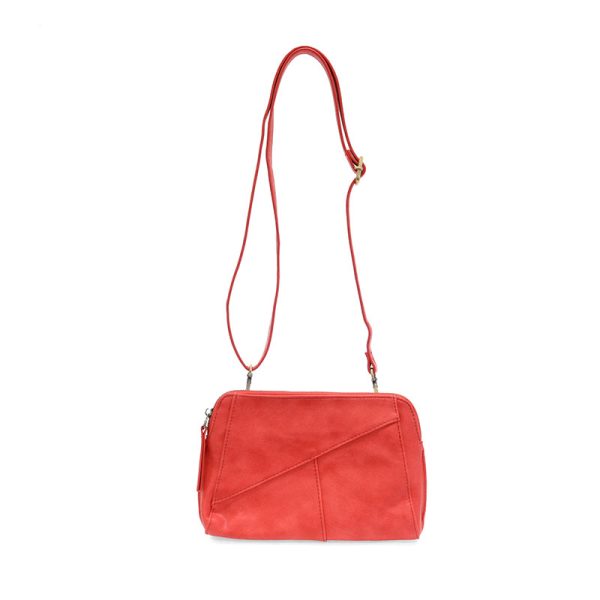 Sizzling Red Gigi Crossbody W/Woven Wrist Strap