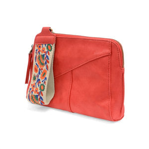 Sizzling Red Gigi Crossbody W/Woven Wrist Strap