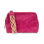 Magenta Gigi Crossbody W/Woven Wrist Strap