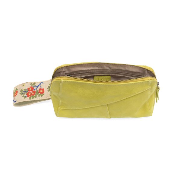 Key Lime Gigi Crossbody W/Woven Wrist Strap