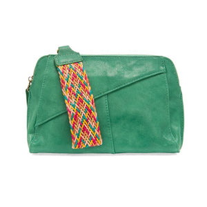 Jungle Green Gigi Crossbody W/Woven Wrist Strap