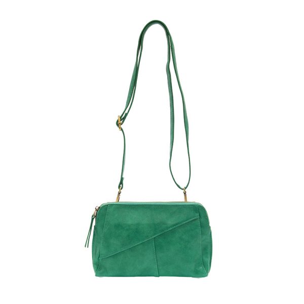 Jungle Green Gigi Crossbody W/Woven Wrist Strap