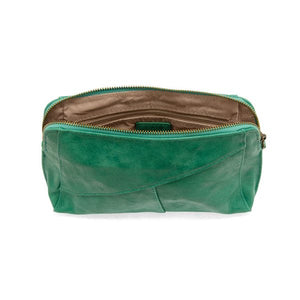 Jungle Green Gigi Crossbody W/Woven Wrist Strap