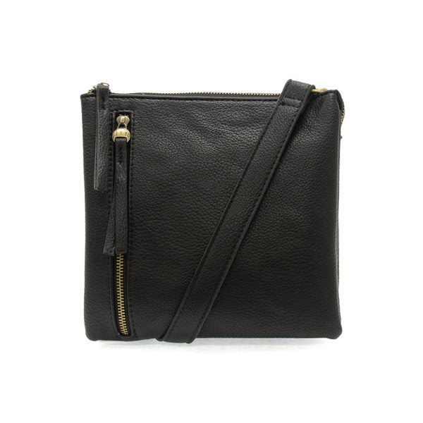 Black Dawn Multi-Pocket Compact Crossbody Bag