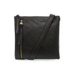 Black Dawn Multi-Pocket Compact Crossbody Bag