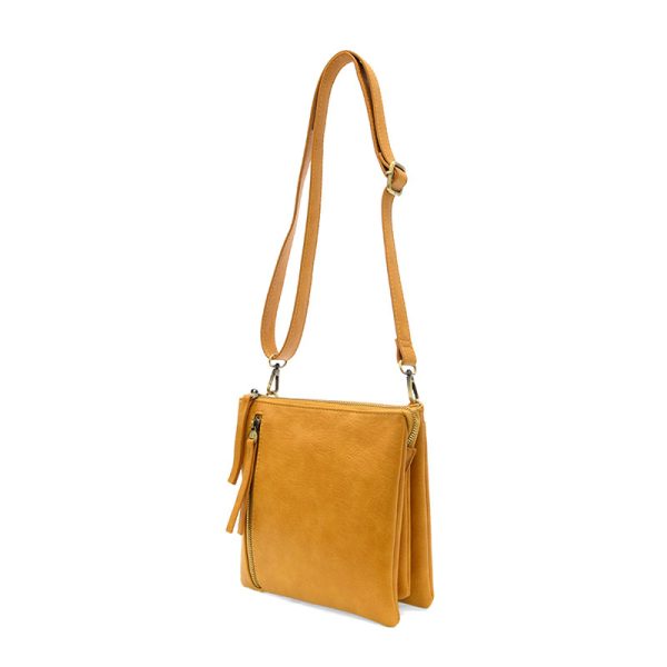 Honey Dawn Multi-Pocket Compact Crossbody Bag