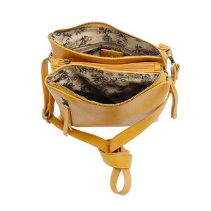 Honey Dawn Multi-Pocket Compact Crossbody Bag