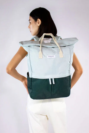 Sage and Forest Green Large Hackney Backpack