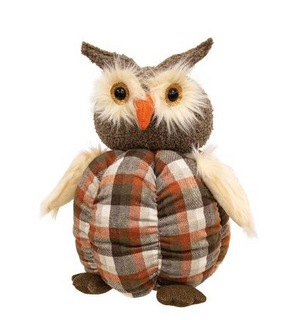 Plaid Pumpkin Owl