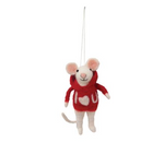 V-Day Mouse Ornament